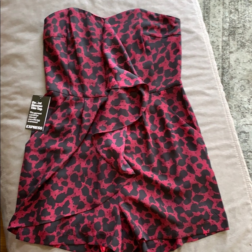 Pink Leopard Romper